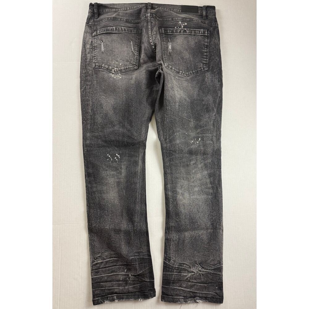 Evolution In Design Distressed Slim Jeans 40x32 - Picture 7 of 8
